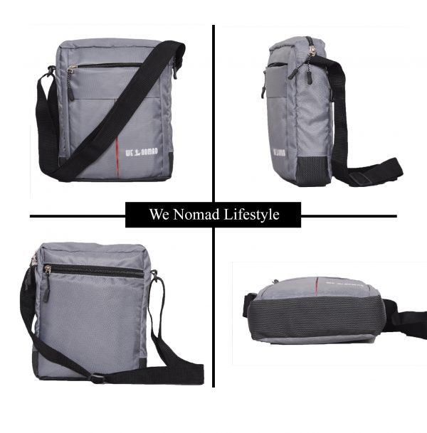 Polyester Sling Bag - www.wenomad.in - ALL - Grey